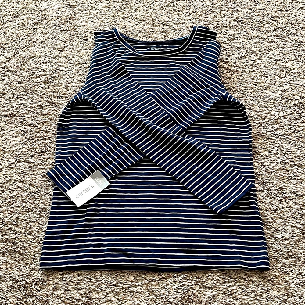 Carter’s shoulder cut striped long-sleeve!